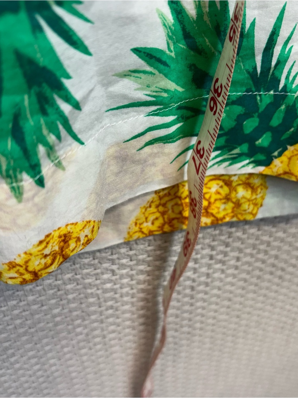 J.Crew Pineapple Maxi Dress Womens 6P White Yellow Tiered Smocked Vacay Resort - Picture 8 of 10